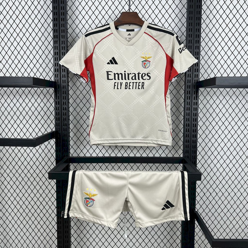 Benfica | Equipamento alternativo bege (criança) 25-26