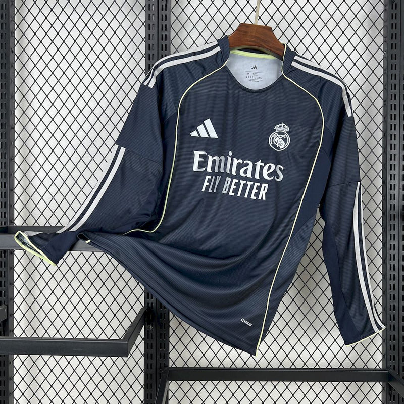 Real Madrid | Camisola alternativa manga comprida 25-26